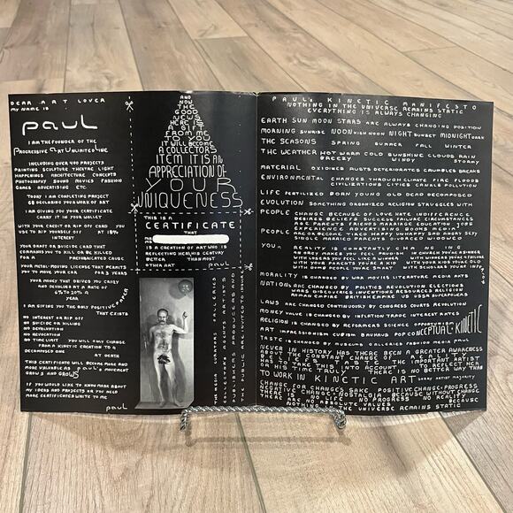 Anti-Picasso Pamphlet Mail Art by PAUL,  Progressive Art Unlimited Line - Picture 1 of 2